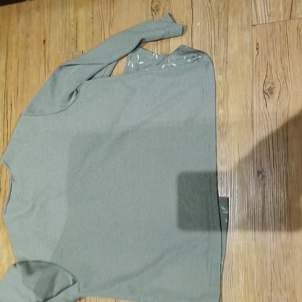 Apparenza sage green top EUC sz 22W - Picture 4 of 6